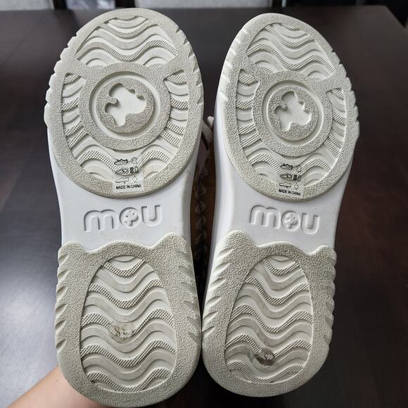 Mou Fringe Logo Suede Leather Bootie Size 38 - Picture 6 of 8